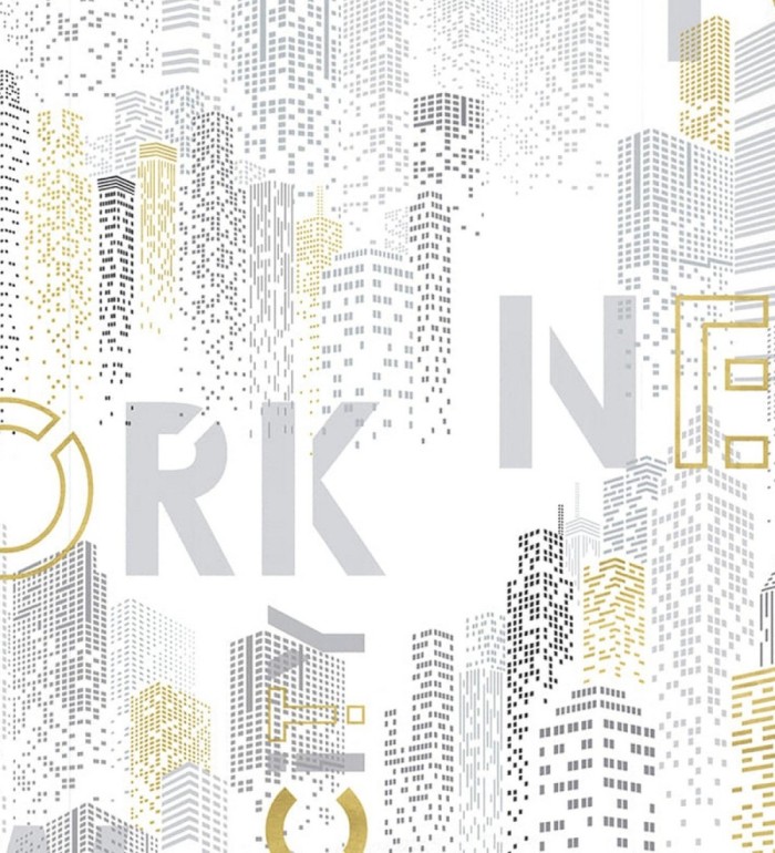 Papel pintado juvenil rascacielos de Nueva York estilo urbano - Daryl City 128830
