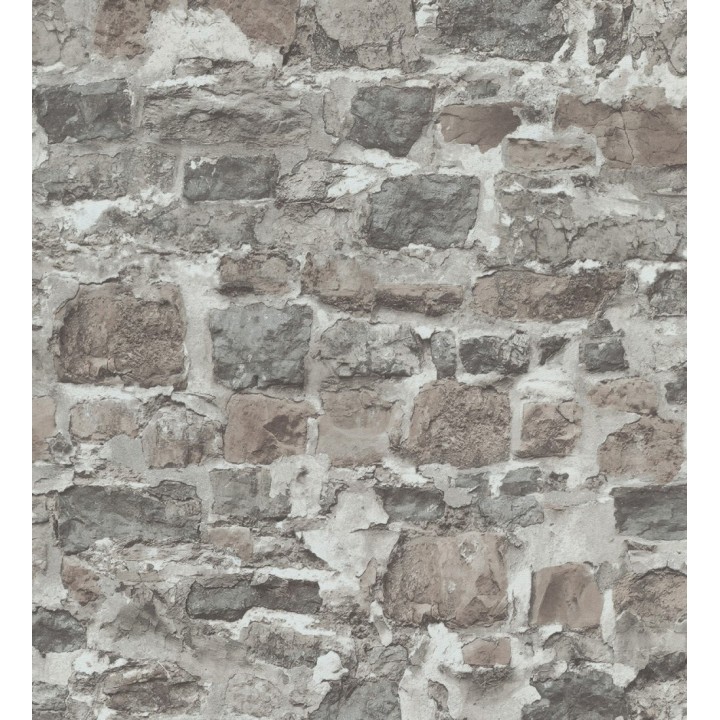 Papel pintado muro de piedra efecto realista - Orlando Street 128840