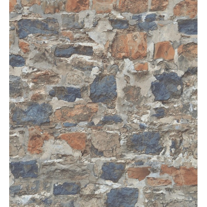 Papel pintado muro de piedra efecto realista - Orlando Street 128841