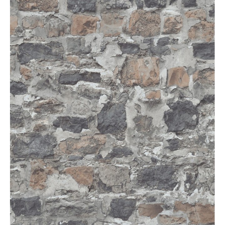 Papel pintado muro de piedra efecto realista - Orlando Street 128842