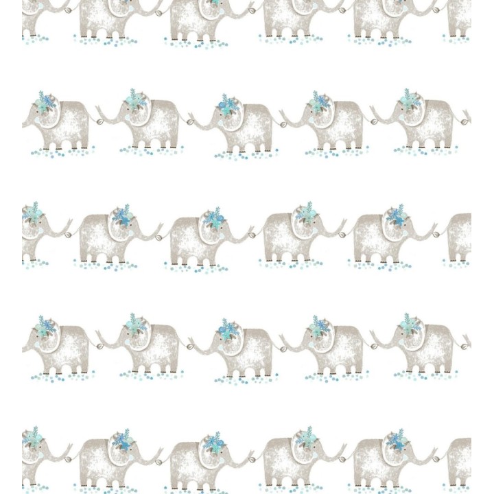 Papel pintado de elefantes en fila india - Elephants Parade 128853