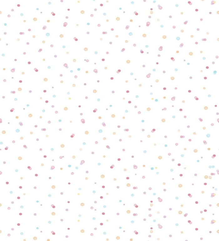 Papel pintado de lunares difuminados infantiles - Paint Drops 128860