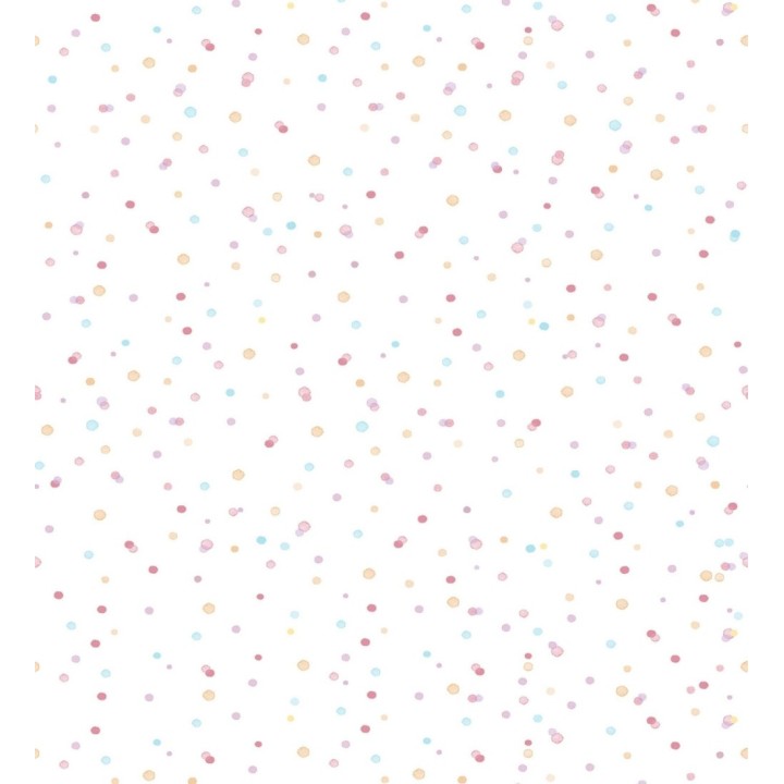 Papel pintado de lunares difuminados infantiles - Paint Drops 128860
