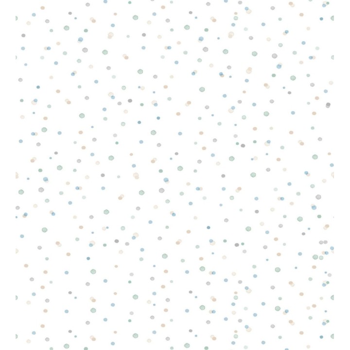 Papel pintado de lunares difuminados infantiles - Paint Drops 128862