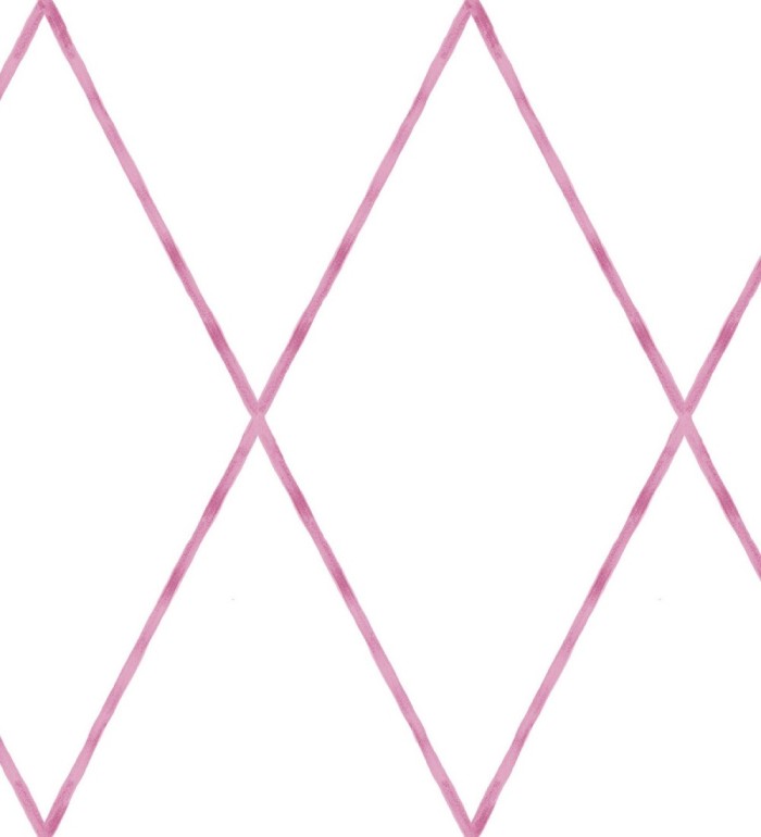 Papel pintado rombos grandes color fucsia - Rommel 128867