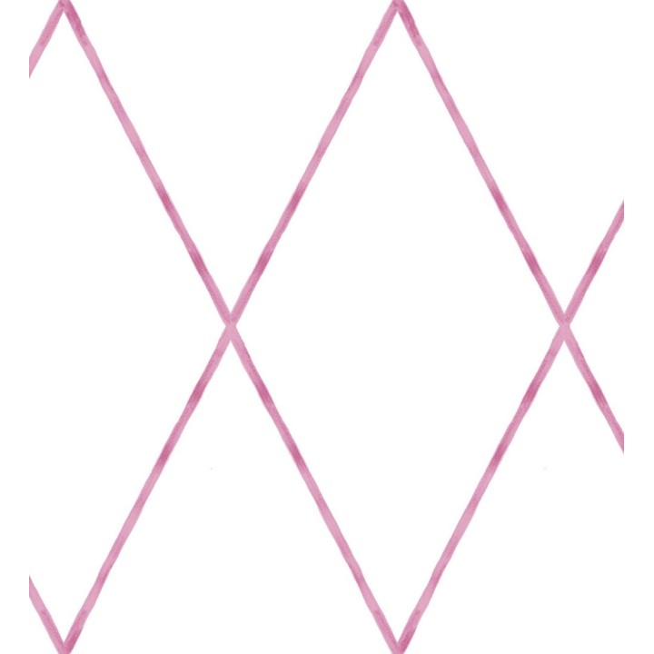 Papel pintado rombos grandes color fucsia - Rommel 128867