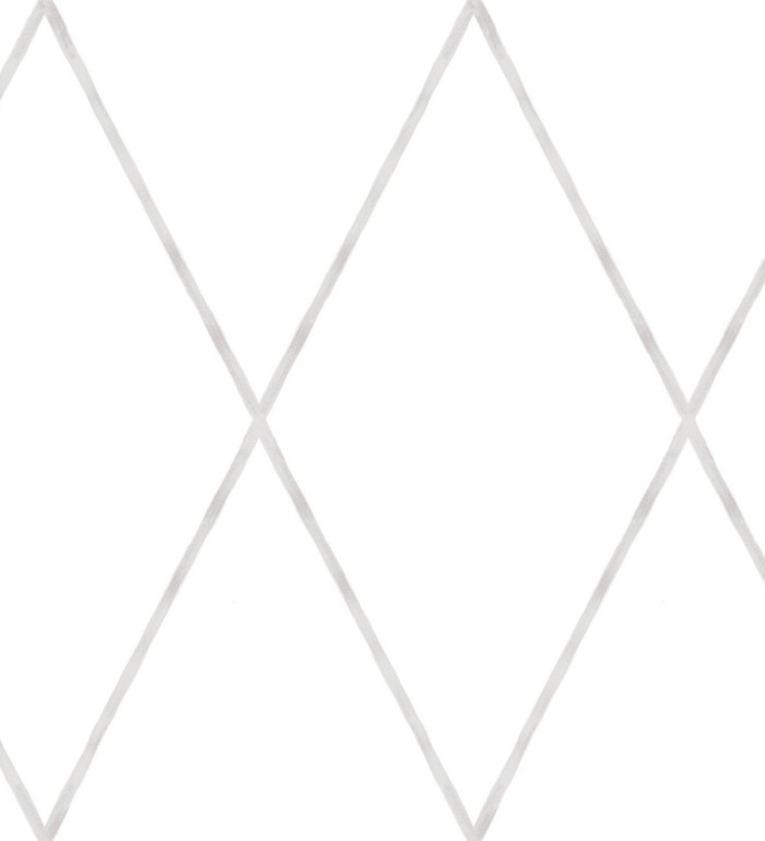 Papel pintado rombos grandes color gris claro - Rommel 128868