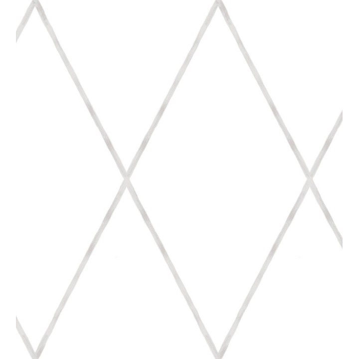 Papel pintado rombos grandes color gris claro - Rommel 128868