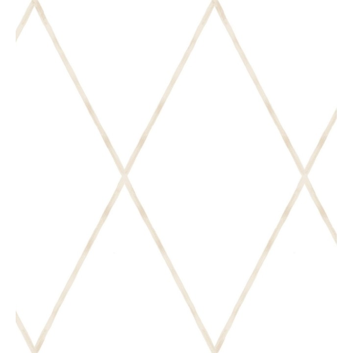 Papel pintado rombos grandes color beige - Rommel 128869