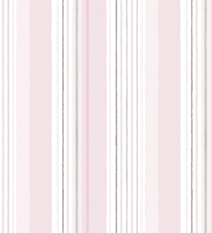Papel pintado multirayas color rosa - Emmett Stripes 128872