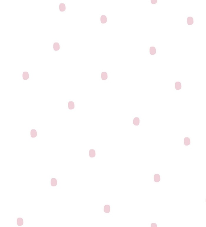 Papel pintado de puntitos rosa y blanco - Letzy Dots 128875