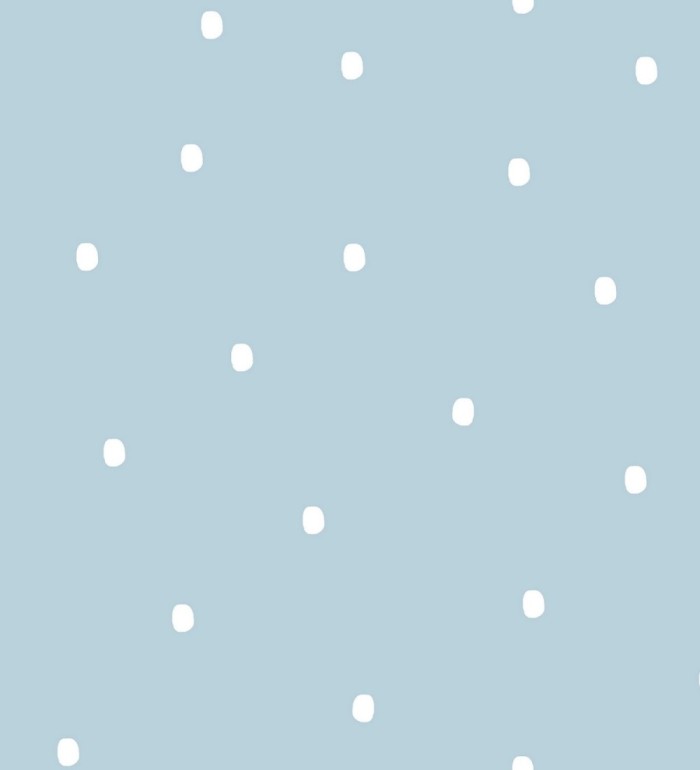 Papel pintado de puntitos blanco fondo celeste - Letzy Dots 128876