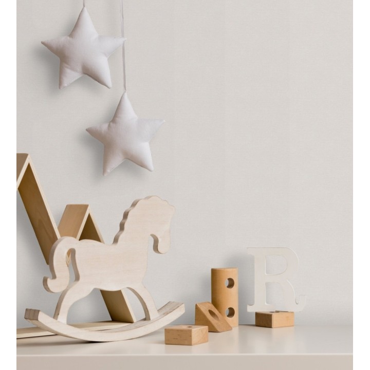 Papel pintado liso infantil color beige - Children Canvas 128887